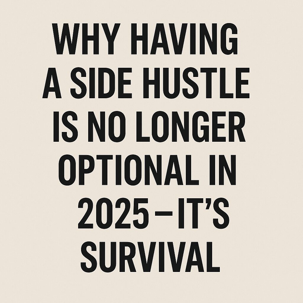 Why Having a Side Hustle Is No Longer Optional in 2025 — It’s Survival