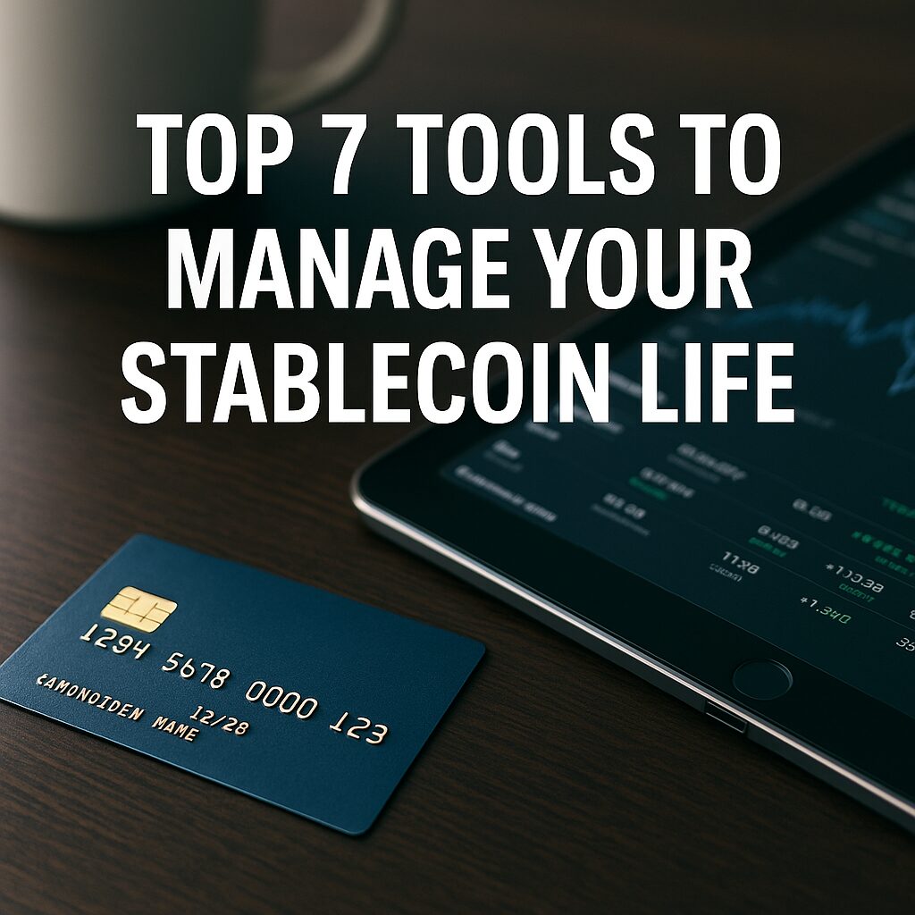 Dashboard and card tools for managing stablecoin portfolios