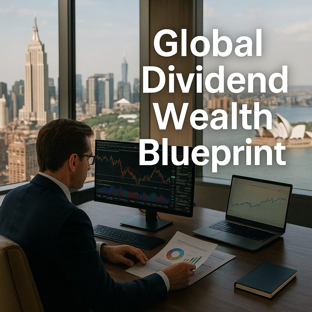 Financial advisor reviewing global dividend portfolio strategies for US, Singapore, and Australia high-yield investments