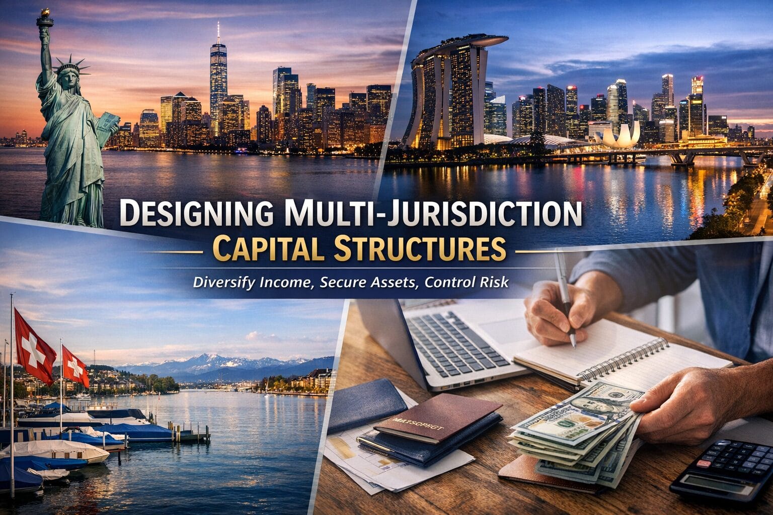 Multi-jurisdiction capital structure across global financial hubs.